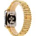 Curea iUni compatibila cu Apple Watch 1/2/3/4/5/6/7, 38mm, Luxury, Otel Inoxidabil, Gold