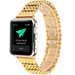 Curea iUni compatibila cu Apple Watch 1/2/3/4/5/6/7, 42mm, Luxury, Otel Inoxidabil, Gold